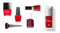 10 Kuteks Favorit dengan Pesona Merah Menyala