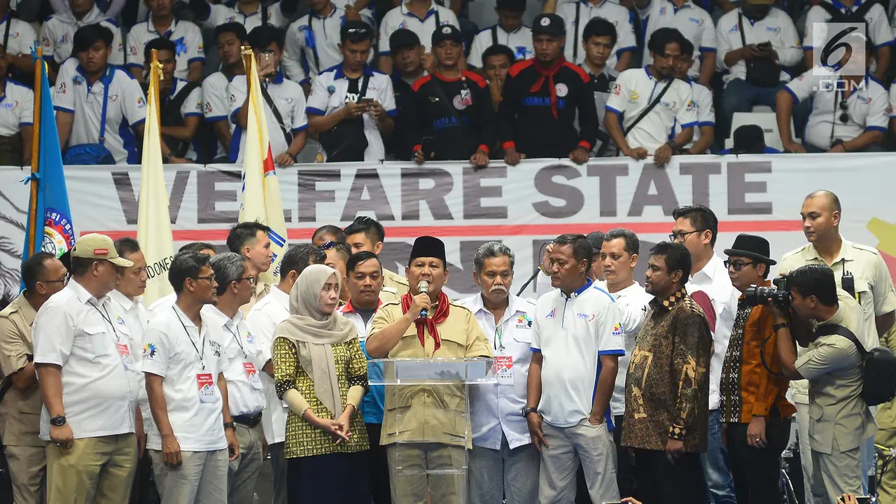 Prabowo Buat Kesepakatan dengan Ribuan Buruh di May Day