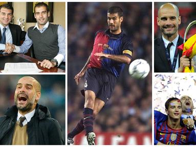 Josep Guardiola, merupakan salah satu pelatih terbaik di dunia saat ini, dirinya sudah meraih 19 trofi dalam jangka waktu enam musim. Berikut 10 momen penting dalam karier pelatih asal Spanyol tersebut. (Bola.com)