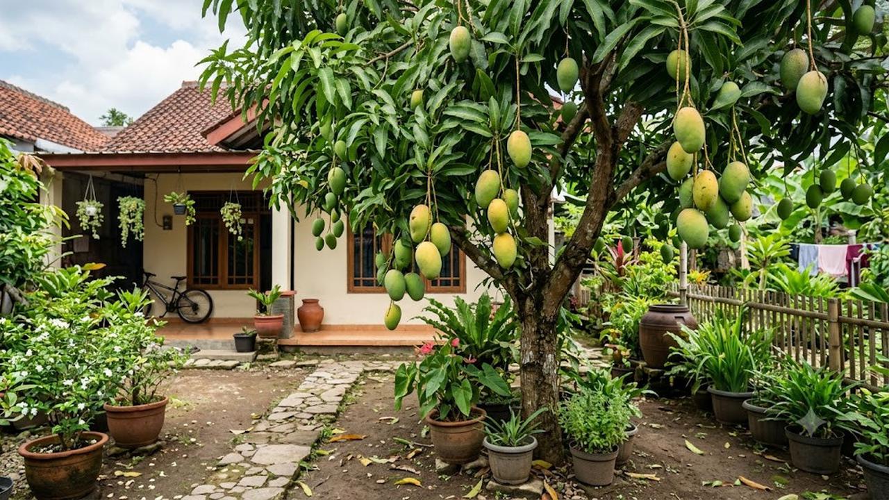 Ilustrasi Pohon Mangga