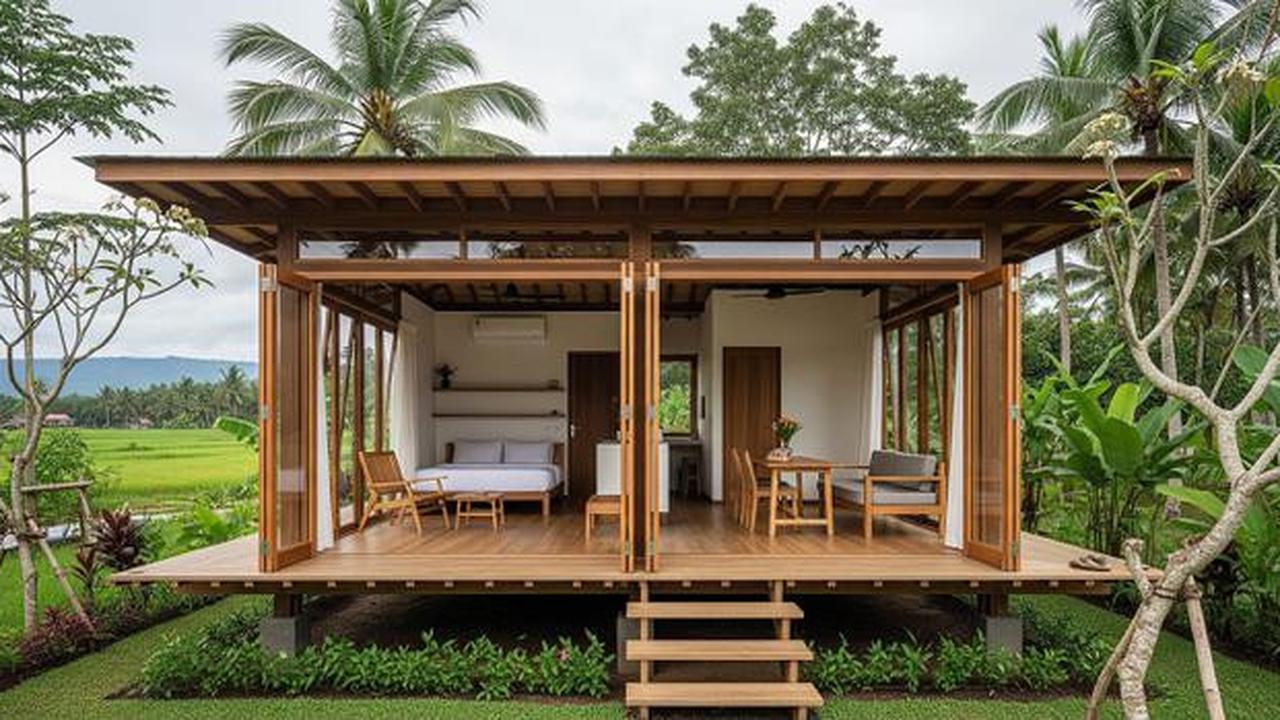 7 Model Rumah Kecil Tapi Terasa Luas dengan Pintu Kaca Lipat, Intip Inspirasinya