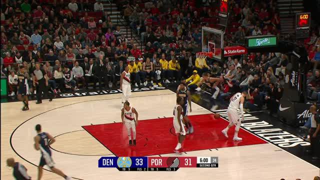 Berita video game recap NBA 2017-2018 antara Denver Nuggets melawan Portland Trail Blazers dengan skor 102-85.