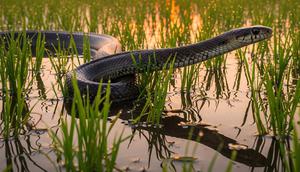 Ular Sawah / Ular Tikus Besar (Ptyas mucosa)
