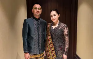 Raffi Ahmad dan Nagita Slavina Kondangan ke Pernikahan Sespri Prabowo, Tampil Kompak