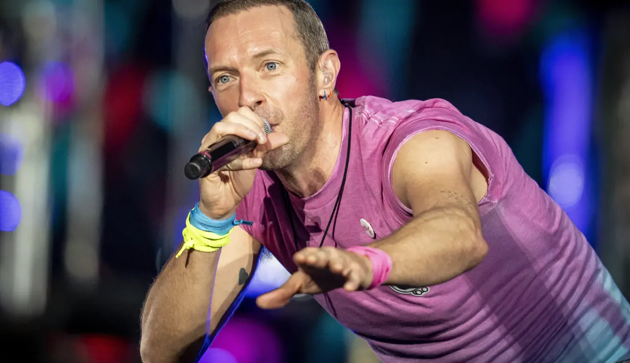 Sebelumnya, Grup band asal Inggris ini telah konser di Swiss dan sejumlah negara. (Mads Claus Rasmussen/Ritzau Scanpix via AP)