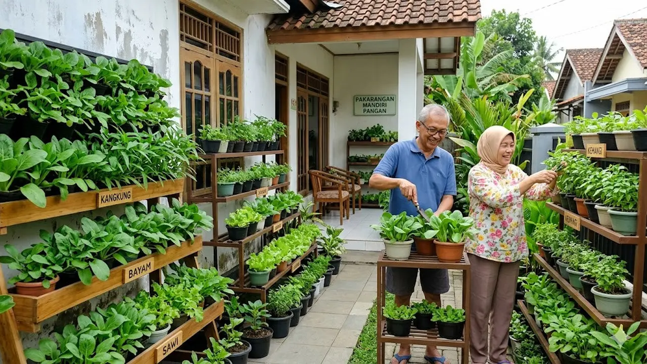 Ide Pekarangan Mandiri Pangan untuk Menemani Masa Pensiun