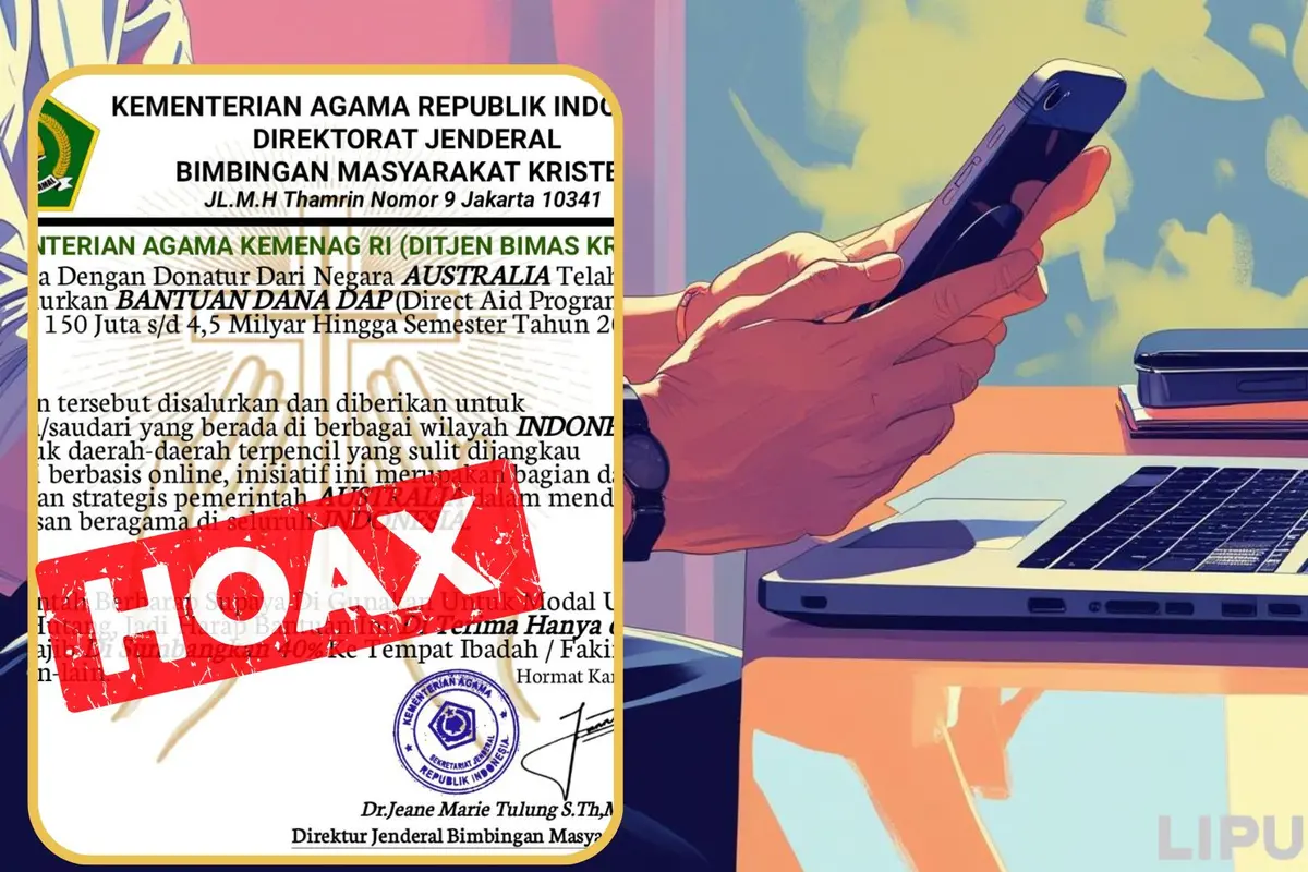 cek fakta pendaftaran bantuaan dana dari Ditjen Bimas Kristen