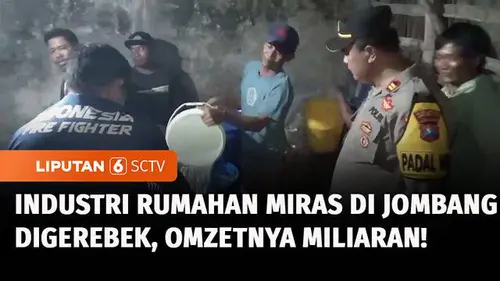 VIDEO: Industri Rumahan Miras Omzet Rp1 Miliar Digerebek, 5,5 Ton Arak Putih Disita