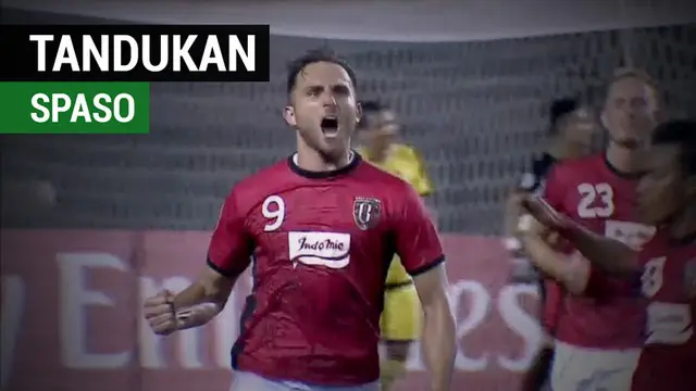 Berita video tandukan Ilija Spasojevic yang buat Bali United tak kalah dari tim asal Filipina, Global Cebu, di Piala AFC 2018.