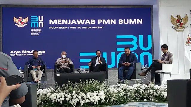 Staf Khusus Menteri BUMN Arya Sinulingga dalam Ngopi BUMN di Kementerian BUMN, Kamis (29/9/2022).