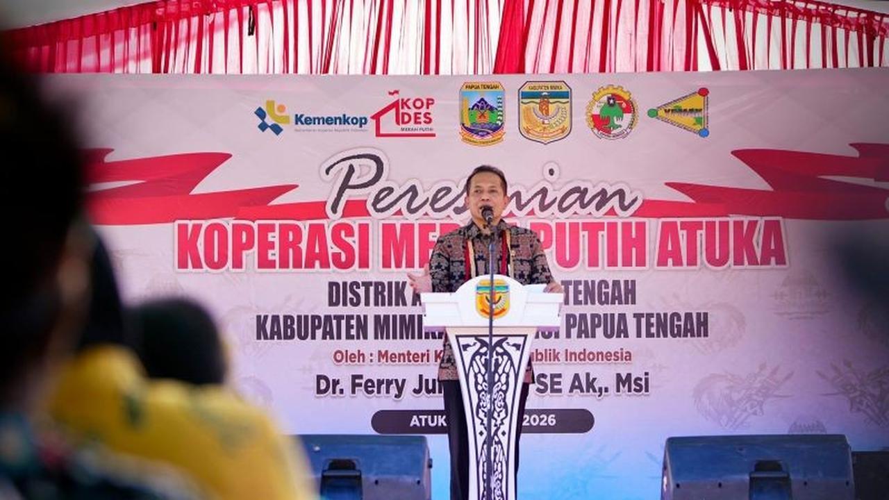 Menteri Koperasi Pastikan Akses Pembiayaan LPDB untuk Kopdes Merah Putih Mimika