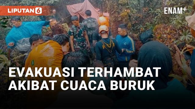 KABUT KEMBALI PERSULIT PROSES EVAKUASI KAPOLDA JAMBI DI LOKASI KECELAKAAN HELIKOPTER