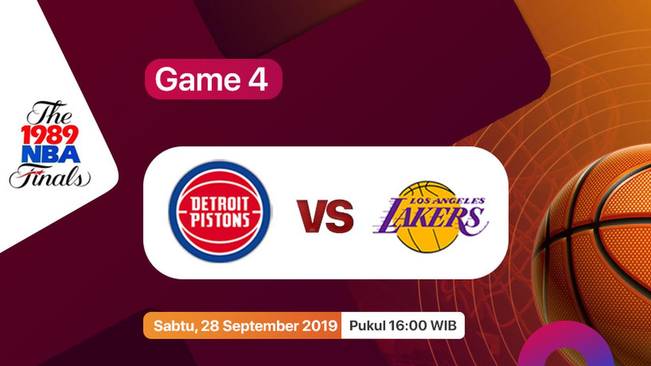 Laga Klasik NBA Finals 1989 Game 4: Detroit Pistons vs Los Angeles Lakers Hanya di Vidio