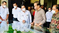 Menteri BUMN Erick Thohir mendampingi Presiden Jokowi dalam groundbreaking Rumah Sakit (RS) Internasional Bali