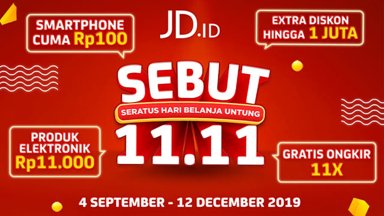 Dapatkan 9 Promo Seru di 11.11 JD.ID