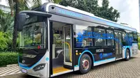 Bus listrik Higer yang akan digunakan Transjakarta