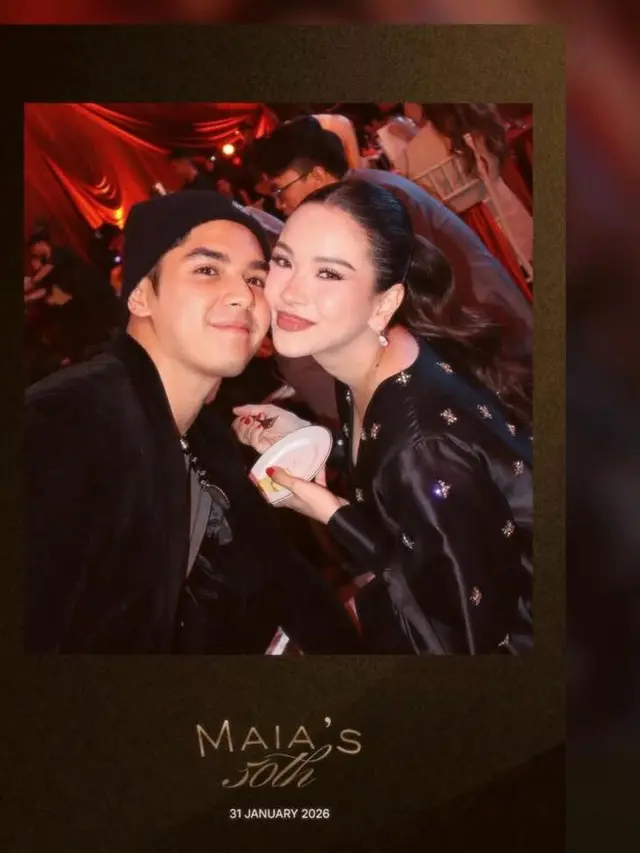 Tampilan Kompak Serba Hitam Alyssa Daguise Bareng Calon Iparnya, Syifa Hadju dan Tissa Biani di Pesta Ultah ke-50 Maia Estianty