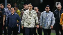 Anies menyebut diberikan catatan oleh Presiden Ke-6 RI Susilo Bambang Yudhoyono (SBY) saat pertemuan. (Liputan6.com/Faizal Fanani)