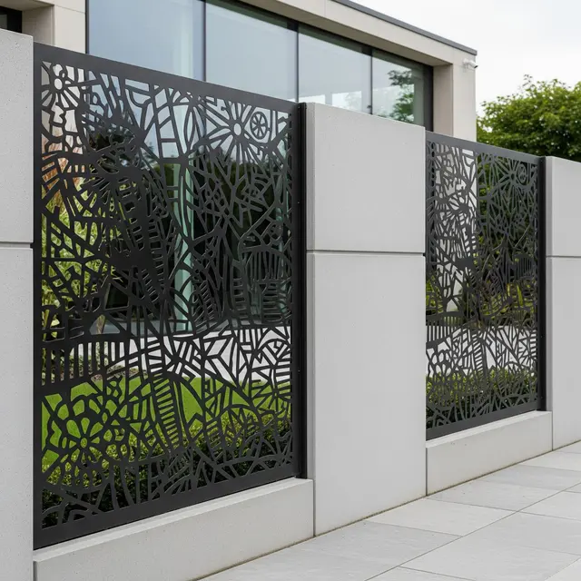 Tren Pagar Besi Laser Cut 2025 (Image by Gemini AI)