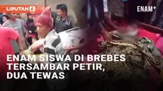 Duka menyelimuti SMP Negeri 2 Bumiayu, Brebes, Jawa Tengah. Enam siswa tersambar petir pada Rabu (13/11/2024) pukul 14.00 WIB di gerbang sekolah usai jam pelajaran. Dua dari enam siswa tewas setelah petir menyambar, yakni Darmawan dan M Fakhri Aziz s...