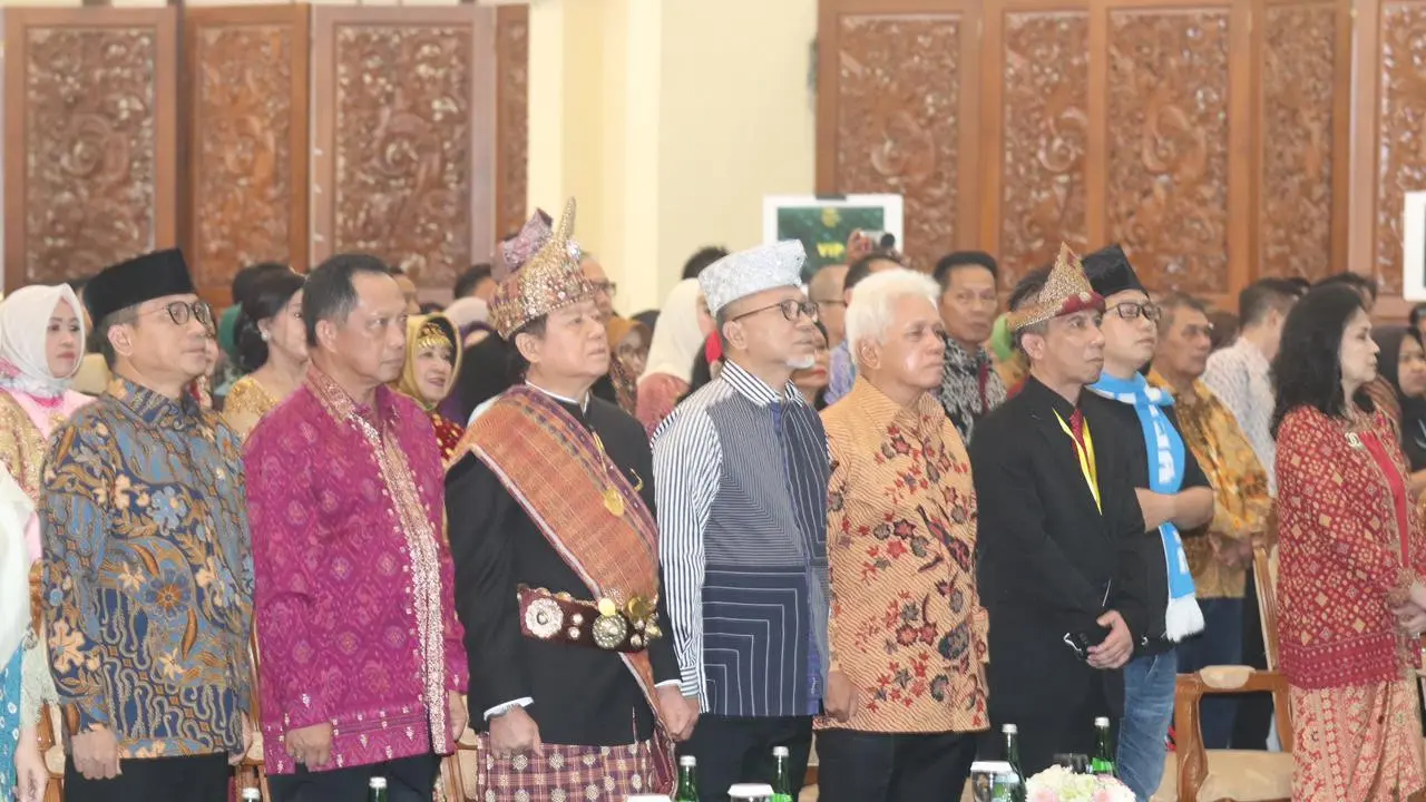 Masyarakat Sumatera Bagian Selatan (Sumbagsel) menggelar perhelatan akbarnya kembali berupa Halal Bihalal 1444H Tenaga Pembangunan (TP) Sriwijaya, bertempat di Aula Gedung MPR-RI ruang Nusantara IV, Jakarta, Sabtu (20/5/23) (Istimewa)