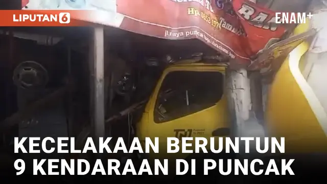 Kecelakaan Beruntun di Puncak Bogor Makan 14 Korban