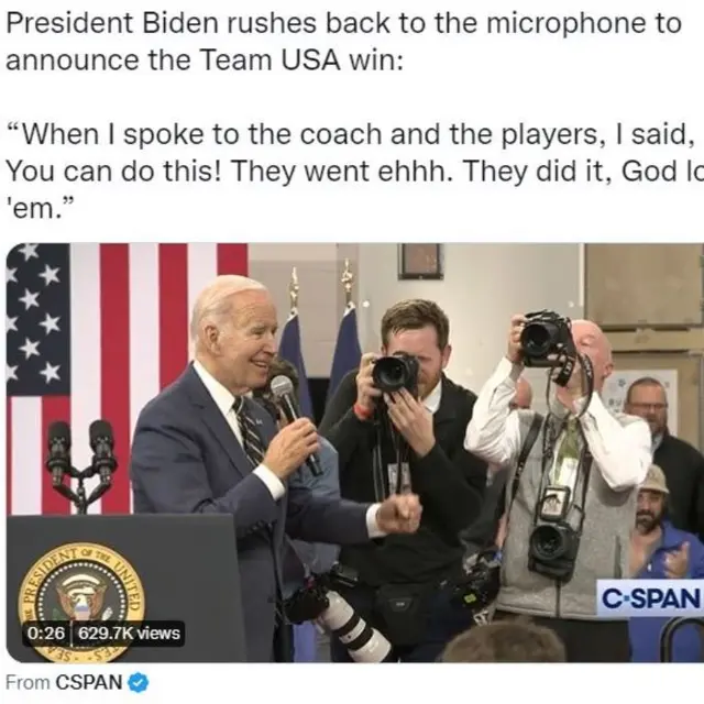 Reaksi Spontan Joe Biden Usai AS Kalahkan Iran di Piala Dunia 2022 Qatar