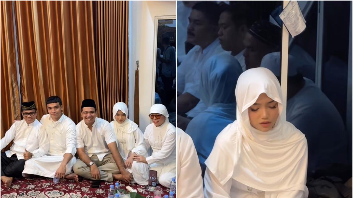 7 Potret Pengajian Sederhana Frans Faisal Jelang Menikah, Gaya Hijab Fuji Menawan