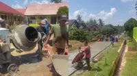 Cerita Warga Lampung Timur Patungan Bangun Jalan Desa