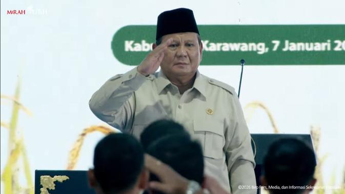 Momen Prabowo Hormat ke Petani yang Mampu Wujudkan Swasembada Pangan