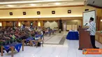 Citizen6, Surabaya: Peringatan Maulid Nabi yang digelar di Gedung Moeljadi Kesatrian Bumimoro, Kobangdikal, Surabaya tersebut, menghadirkan Direktur Exis Consulting Jakarta, Ustad H. Heru Puji Hartanto, sebagai penceramah.(Pengirim: Penkobangdikal)