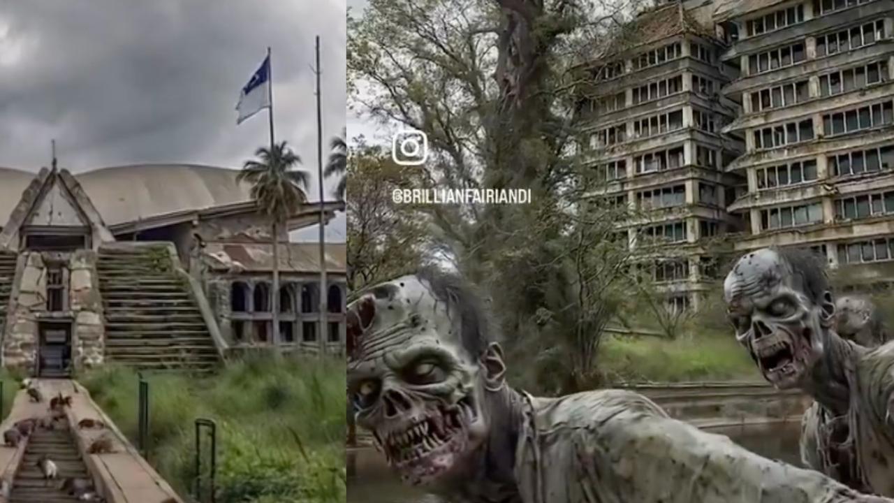Heboh Indonesia Gelap: Video AI Perlihatkan Nasib Istana dan Gedung DPR Terbengkalai, Jakarta Dipenuhi Zombie dan Tikus