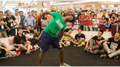 Beberapa freestyler Asia dari Iran, India dan Kazakhstan datang dan berlatih di kejuaraan IFFC 2015, Sabtu (14/11/2015) sebelum turun bertanding di ajang AFFC 2015 di Mall Pluit Village, Jakarta Barat, Minggu (15/11/2015).