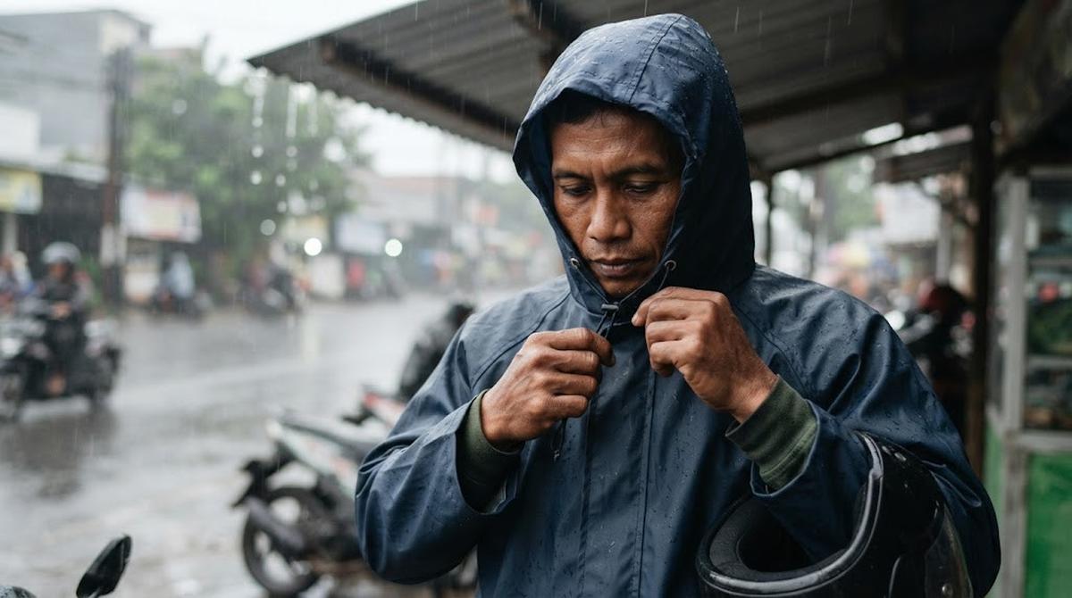 Kencangkan Tali Tudung hingga Menutup Leher Rapat