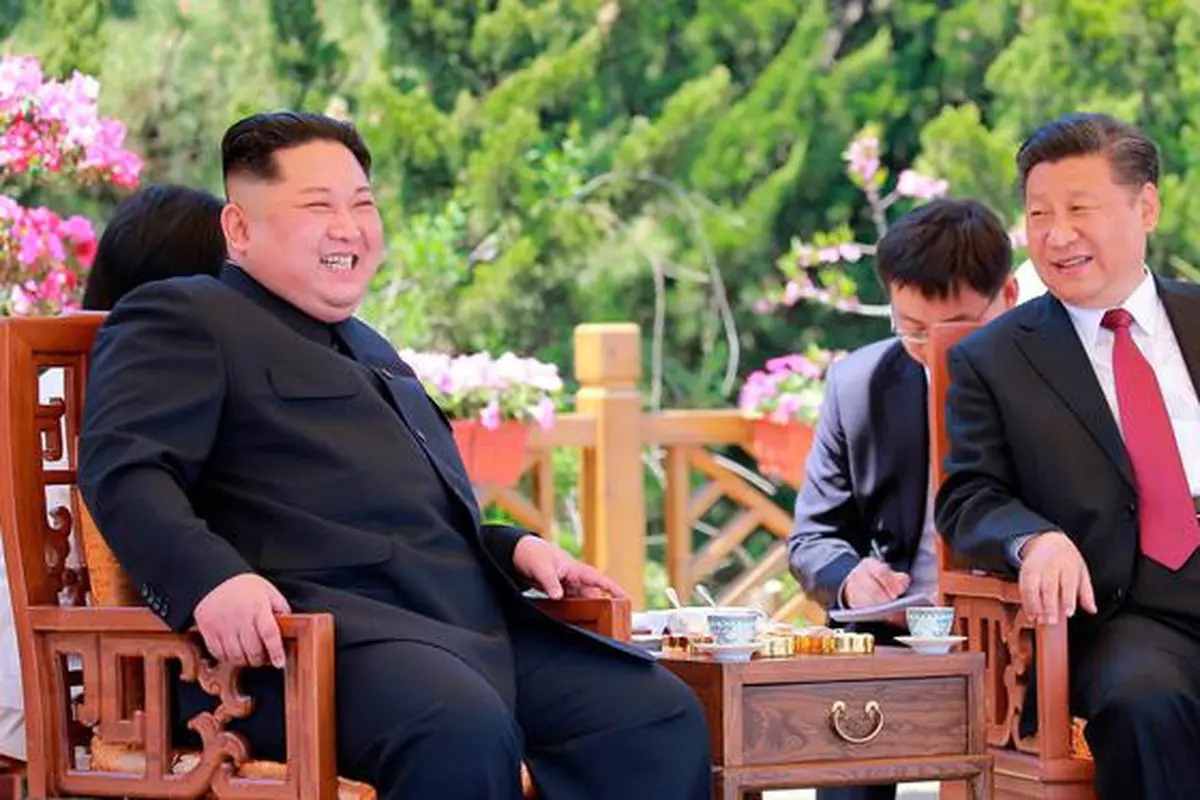 Xi Jinping dan Kim Jong-un