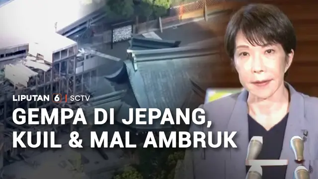 Gempa Kuat Guncang Prefektur Kumamoto, Bangunan Ambruk dan Puluhan Orang Hilang