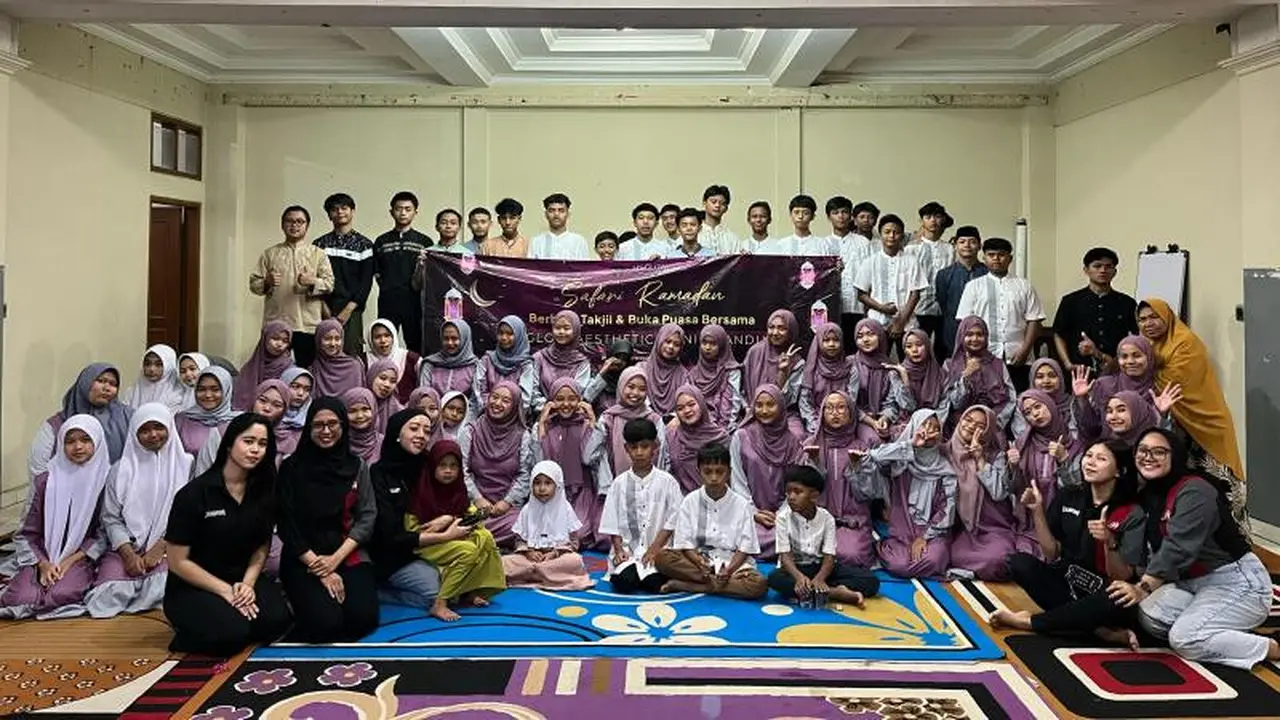 Klinik Kecantikan Berbagi Kebahagiaan Bersama Anak Yatim di 7 Kota Secara Serempak.  foto: istimewa