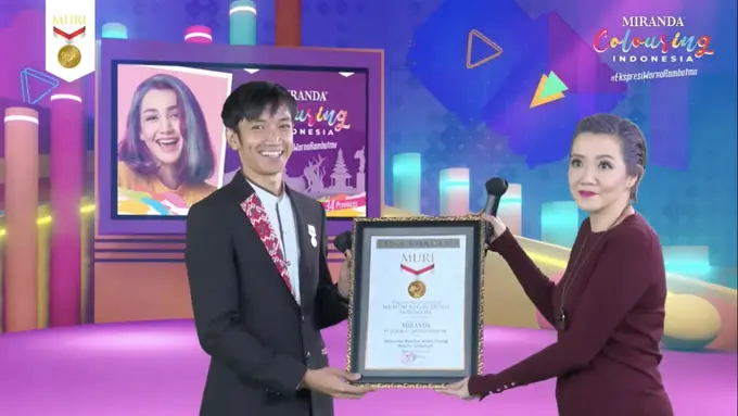 Serunya Mewarnai Rambut Secara Online, Miranda Colouring Indonesia Pecahkan Rekor MURI