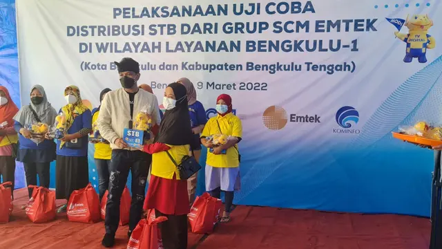 Uji coba distribusi STB di Wilayah Bengkulu 1 yang meliputi Kota Bengkulu dan Kabupaten Bengkulu Tengah.