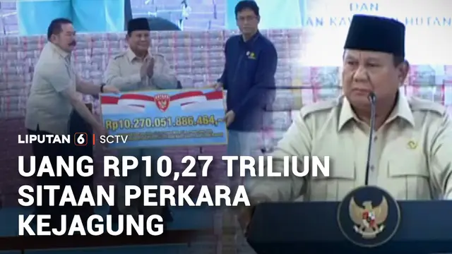 Kejagung Serahkan Dana Rp10,27 triliun Hasil Denda Satgas PKH ke Negara