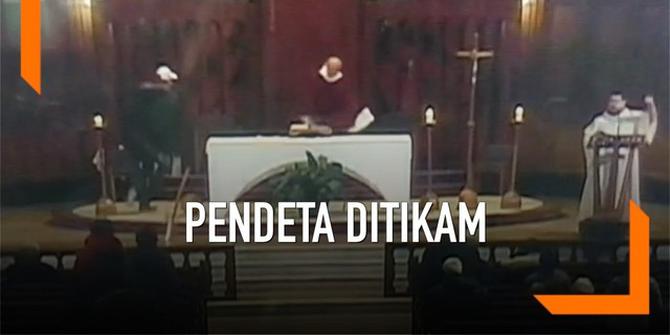 VIDEO: Rekaman Video Pendeta Ditikam saat Misa