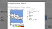 Pada akhir pekan hari ini, Sabtu (18/5/2024) lindu kembali menggetarkan Bumi Pertiwi. Hingga pukul 20.00 WIB, hanya terjadi satu gempa hari ini di Indonesia. (www.bmkg.go.id)