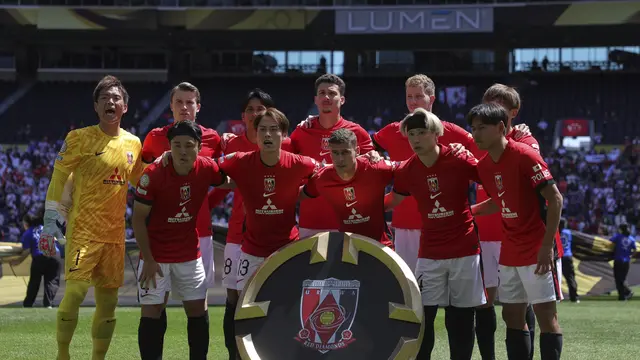 Starting XI skuad Urawa Red Diamonds lawan River Plate di Piala Dunia Antarklub 2025, Rabu (18/06/2025). (AP/Ryan Sun)