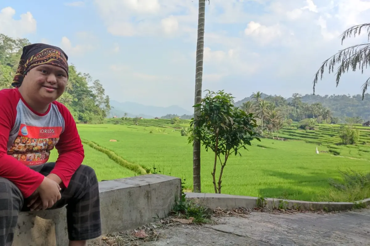 Imansyah Aditya Fitri, penyandang down syndrome asal Sumatera Barat.