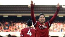 5. Roberto Firmino (Liverpool) - 13 Gol (1 Penalti). (AFP/Oli Scarff)