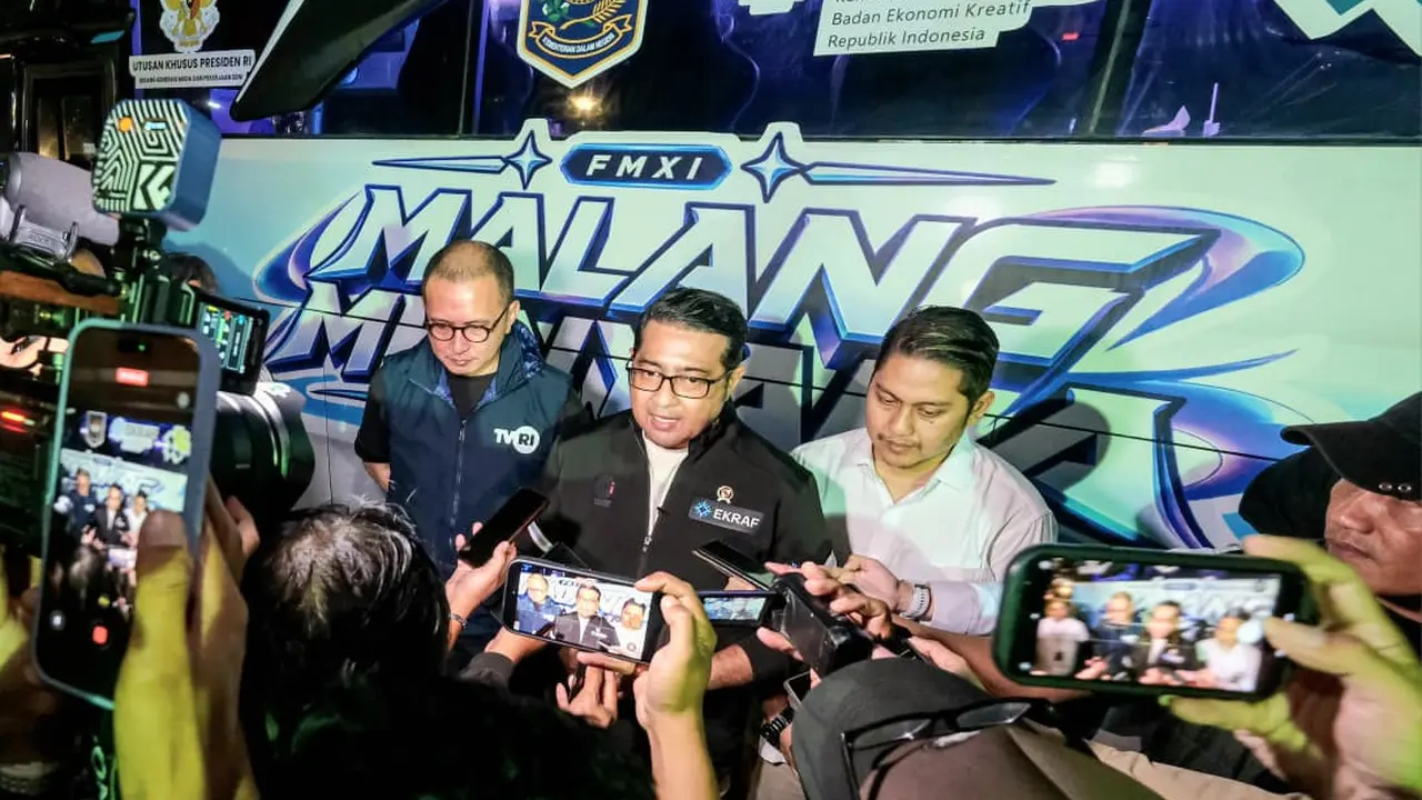 Menteri Ekonomi Kreatif/Kepala Badan Ekonomi Kreatif (Ekraf) Teuku Riefky Harsya menghadiri Festival Mbois 11 bertema “Malang Menyala” di Kota Malang, Jawa Timur. (Dok Ekraf)