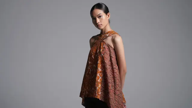 Model Baju Batik Atasan Modern Simple