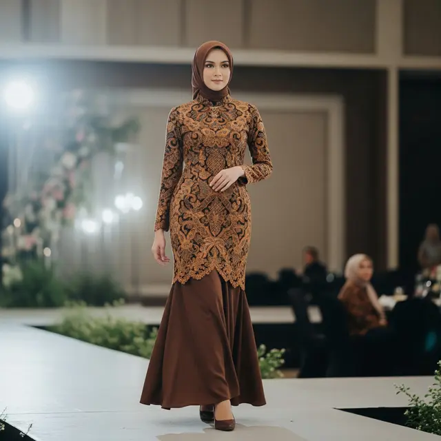 Model Gamis Batik Duyung
