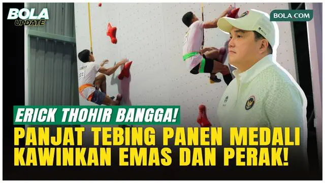 Erick Thohir Soroti Panjat Tebing Indonesia Kawinkan Emas dan Perak di SEA Games 2025