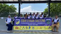 Pordasi Sulawesi Tengah berpartisipasi dalam Kejuaraan Nasional (Kejurnas) Berkuda Equestrian, yang digelar pada tanggal 15-18 Desember 2022, di Surabaya, Jawa Timur. (Foto: Istimewa)